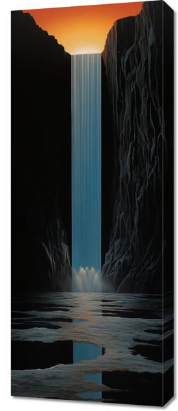 Obraz 40x100cm Wodospad Światła zdjęcie 1