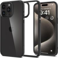 Etui Spigen Ultra Hybrid TPU i PC DO iPhone 15 Pro Max Czarne