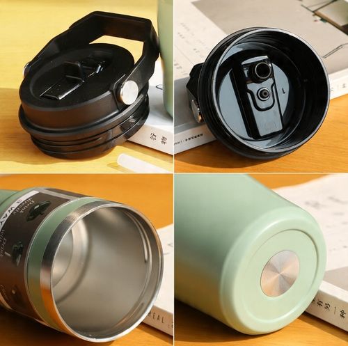 KUBEK TERMICZNY Z UCHWYTEM NA KAWĘ HERBATĘ SZCZELNY POJEMNY 900ML ZIELONY na Arena.pl