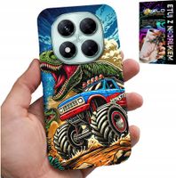 ETUI DO XIAOMI NOTE 14 PRO 5G -DINOZAUR W MONSTERTRUCKU WZORY DLA DZIECI