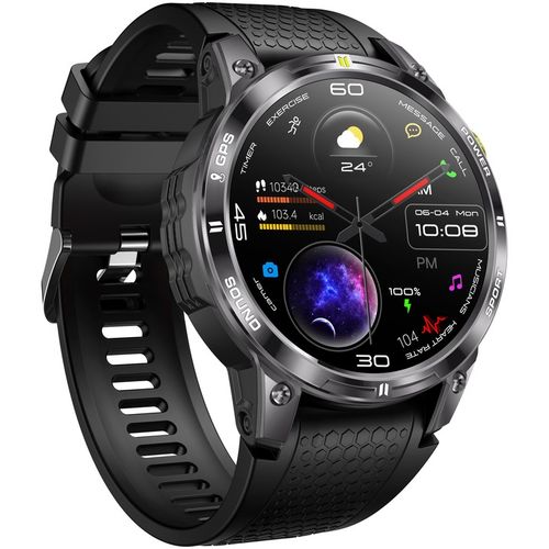 SMARTWATCH MĘSKI ZEGAREK GPS AMOLED 400mAh POLSKIE MENU Rozmowy na Arena.pl