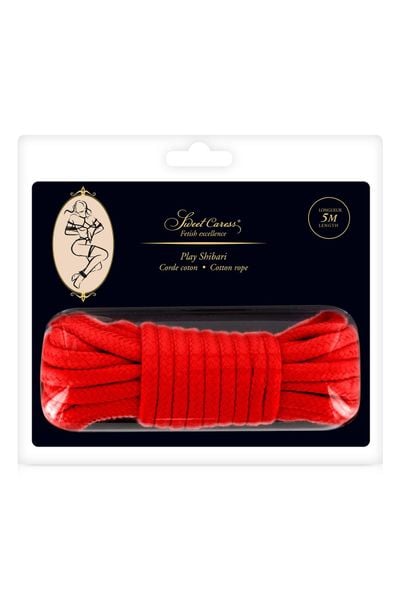 Sm Bondage Rope Red 5M (Size: T1) zdjęcie 2