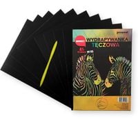 wydrapywanka nowa  tęczowa  a5 a'10 multicolor + rylec |  wz-05