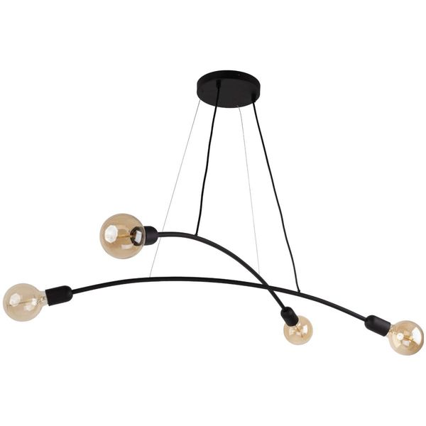 Pokojowa lampa wisząca kule Helix 2724 TK Lighting metalowa czarna zdjęcie 1