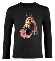 Bluzka t-shirt z długim rękawem Konie