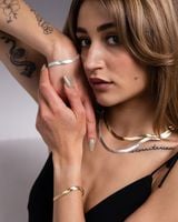 posrebrzana bransoletka z kolekcji oliwciaks (b23/zim/106/1ag)