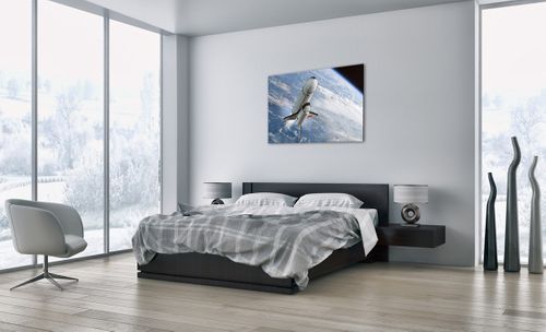 Obraz Na Płótnie - Sputnik Orbita - 100X70 Cm - Aa100X70-0496 na Arena.pl