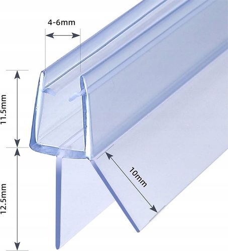 USZCZELKA DOLNA KABINY PRYSZNICOWYCH DRZWI 4/5/6 MM 100 CM na Arena.pl
