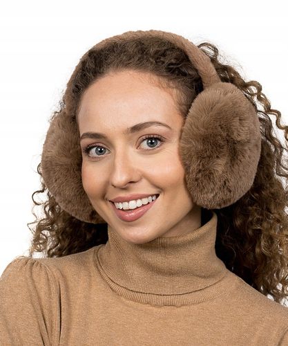 Beżowe Nauszniki na uszy Zimowe Klasyczne Słuchawki na zimę Ciepłe Zimowe na Arena.pl