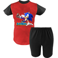 Krótka Piżama dziecięca Sonic - Szybki jak błyskawica