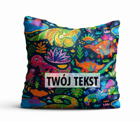 Poduszka DZIECIĘCA z Twoim napisem PD40 dinozaury