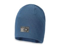 BROEL RAFAELLO czapka bawełniana z lnem jeans 48-50