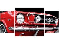 80X40CM ZEGAR RED MUSTANG Y OBRAZ
