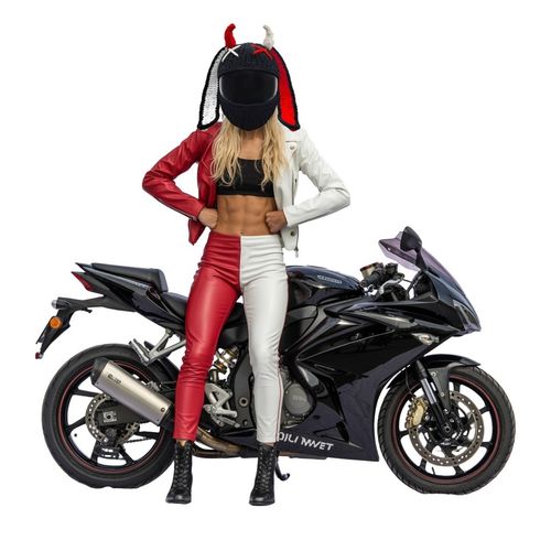 Czapka na kask Horned Devil Rider na Arena.pl