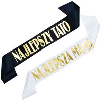 Zestaw szarf Najlepsza Mama i Najlepszy Tato