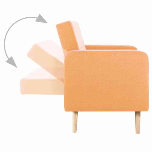 Sofa Tapicerowana Materiałem, Żółta na Arena.pl