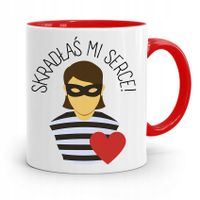 Kubek Czerwony Dla Dziewczyny Skradłaś Mi Serce Z Nadrukiem Ze Zdjęciem