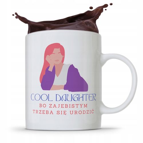 Kubek Prezent Dla Córki Dziecka Cool Daughter Z Nadrukiem Ze Zdjęciem na Arena.pl
