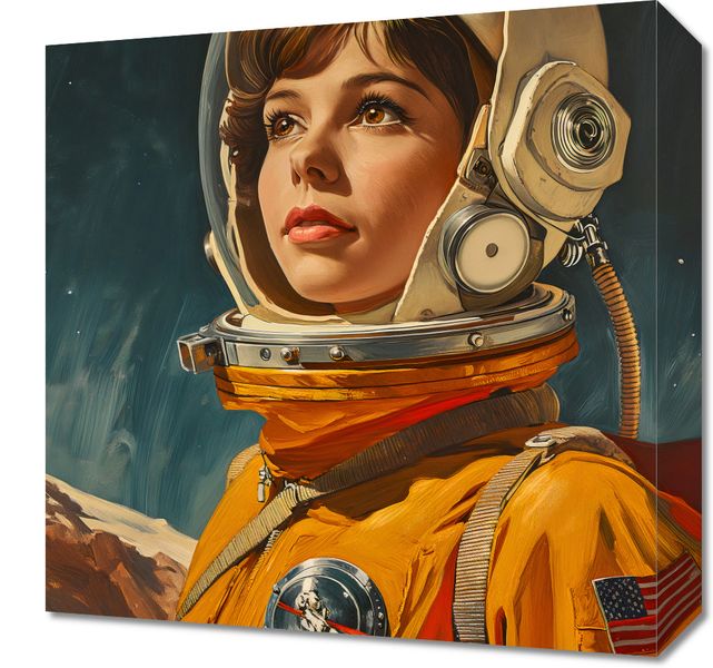 Obraz 40x40cm Pionierka Kosmosu zdjęcie 1