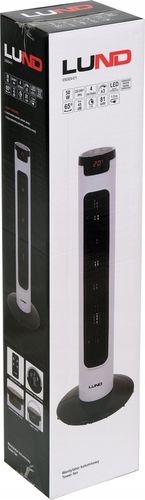 WENTYLATOR KOLUMNOWY LUND 81CM 50W WIATRAK PODŁOGOWY STOJĄCY LED +PILOT na Arena.pl