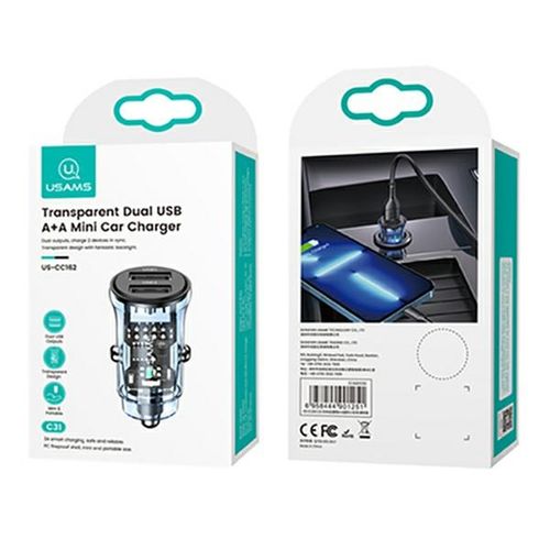 usams ład. sam. c31 3a 2xusb-afast charge niebieski/blue cc162cc02 na Arena.pl