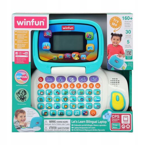 WINFUN LAPTOP DWUJEZYCZNY Edukacyjny interaktywny WINFUN na Arena.pl