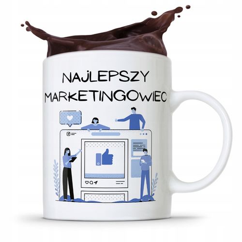 Dla Marketingowca Kubek Najlepszy Marketingowiec Z Nadrukiem Ze Zdjęciem na Arena.pl