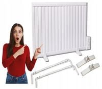 GRZEJNIK PANELOWY OLEJOWY ELEKTRYCZNY biały 1500W EKO 78x66cm z