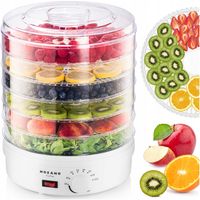 MOCNA DUŻA SUSZARKA SPOŻYWCZA DO OWOCÓW WARZYW GRZYBÓW ZIÓŁ MOCNA 500W 6SIT