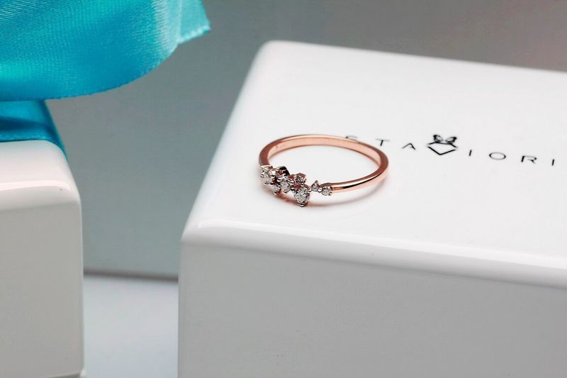 Emaga Złoty pierścionek PRD5400 - Diament zdjęcie 12