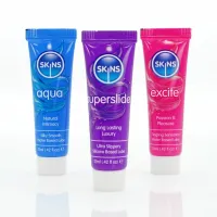 skins vital zestaw probny lubrykantow 3x12ml - aqua, superslide, excite