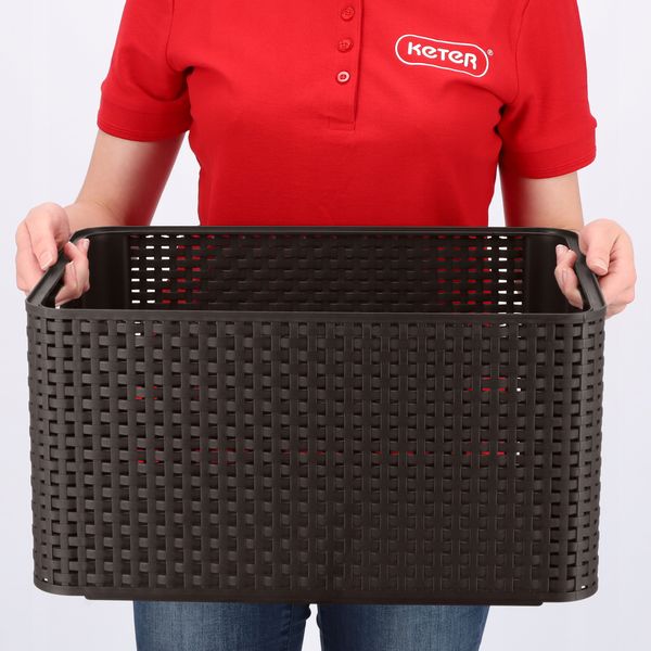 Curver Koszyk Pojemnik Do Przechowywania Brąz 30L zdjęcie 5