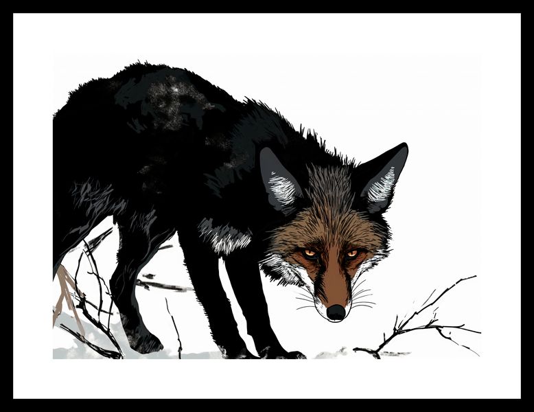 Plakat 35x25cm Nieufny Lis zdjęcie 3