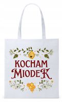Dla Pszczelarza Na Prezent Torba Eco Biała Shopper Z Nadrukiem Ze Zdjęciem