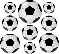 NAKLEJKI zestaw PIŁKA NOŻNA piłki dziecka na ścianę meble pokój M