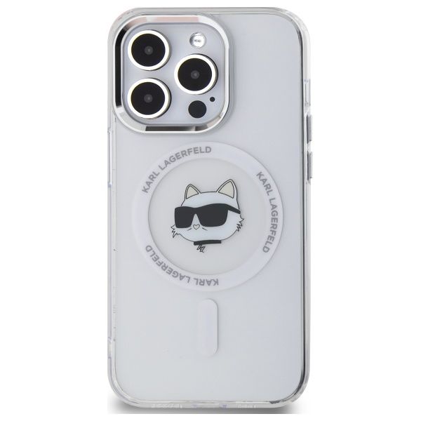 Etui Karl Lagerfeld do iPhone 14 Pro, Biały, MagSafe zdjęcie 3