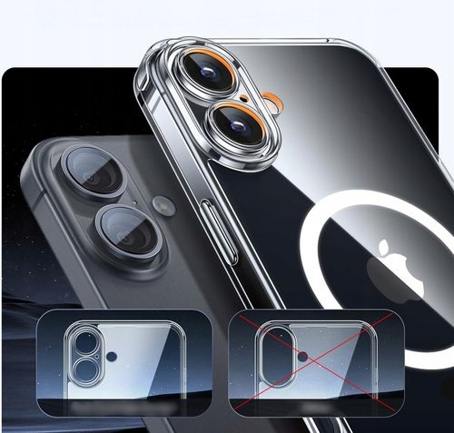 Etui PRZEZROCZYSTE do iPHONE 16 do MagSafe Clear Case + 2 SZTUKI SZKŁO 9H na Arena.pl