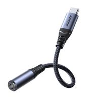przejściówka adapter dac usb-c do mini jack 3.5mm czarny