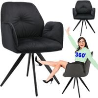 krzesło obrotowe perla czarny