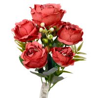 Bukiet różyczek jesienny czerwony