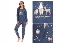 Piżama Damska Niebieska M Długi Rękaw Bawełniana Doctor Nap Nowość