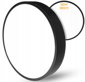 Lampa Sufitowa LED Plafon Natynkowy 30W 30CM Panel Okrągły Czarny