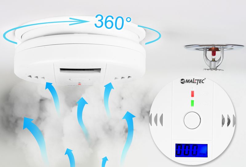 Czujnik Czadu Tlenku Węgla Certyfikowany SafeSensor1000 zdjęcie 13