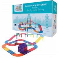 Cleverclixx - Klocki magnetyczne Race Track Intense - 65 el.
