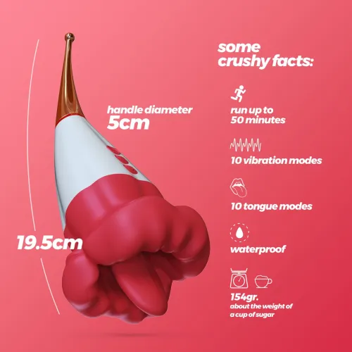 jagger double stimulator red - innowacyjny dwustronny model silikonowy na Arena.pl