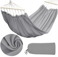 DUŻY HAMAK 2 OSOBOWY OGRODOWY HUŚTAWKA XXL 280x150 CM MOCNY + POKROWIEC