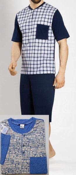 Polska Męska piżama pidżama krótka L bawełna zdjęcie 1