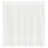 Zasłony z zasłonami Kwiatowy Biały 150 x 120 cm Poliester