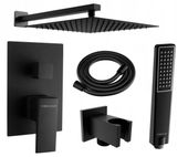 Zestaw Podtynkowy Prysznicowy Corciano Czarny RIO