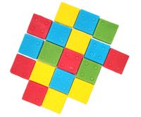 Zestaw na tort Klocki - Kafelki 20szt